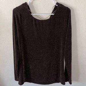 Michael Kors Chain back glitter blouse